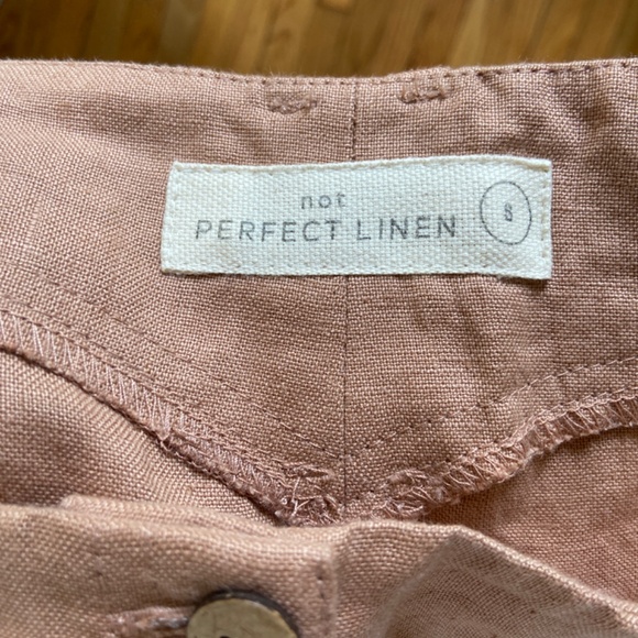 NWOT notPERFECTLINEN Damme Pants - Picture 4 of 5